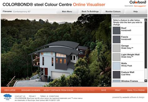 colorbond online visualiser.